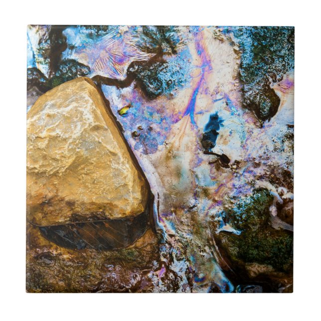 Azulejo naturaleza abstracta todavía agua cerámica (Frente)