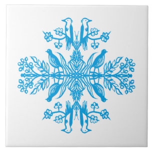 Azulejo Naturaleza azul rústica.