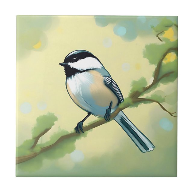 Azulejo Naturaleza de las aves de pollo (Frente)