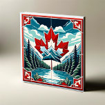 Azulejo Naturaleza serena: cautivando el paisaje canadiens<br><div class="desc">Presentamos "Serene Wilderness", nuestra última baldosa de cerámica cuadrada que encapsula la impresionante belleza del exterior canadiense. Este artículo aporta la esencia de Canadá a su hogar, con un impresionante diseño simétrico que muestra las majestuosas montañas, los frondosos bosques eververdes, los serenos cursos de agua y la icónica hoja de...</div>