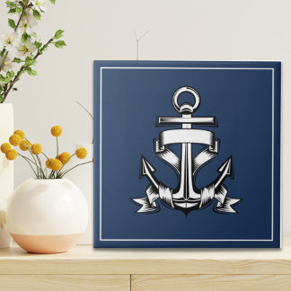 Azulejo Nautical Ocean Beach House Naval Anclaje de Barco