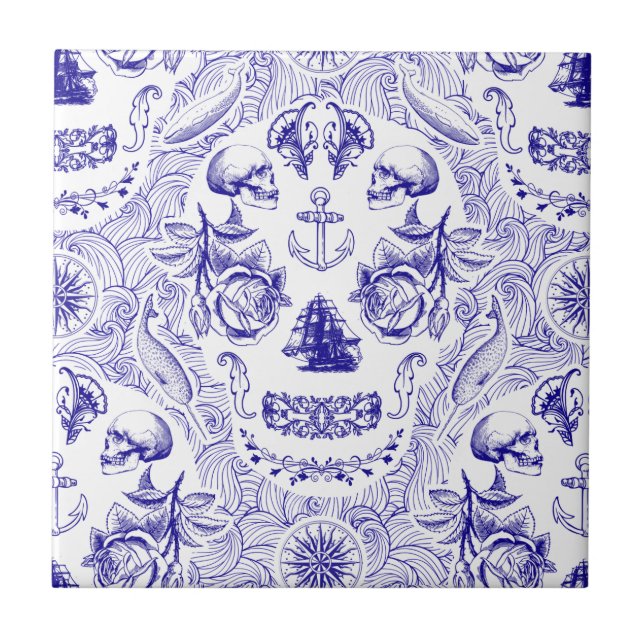 Azulejo NautiSkull (Frente)