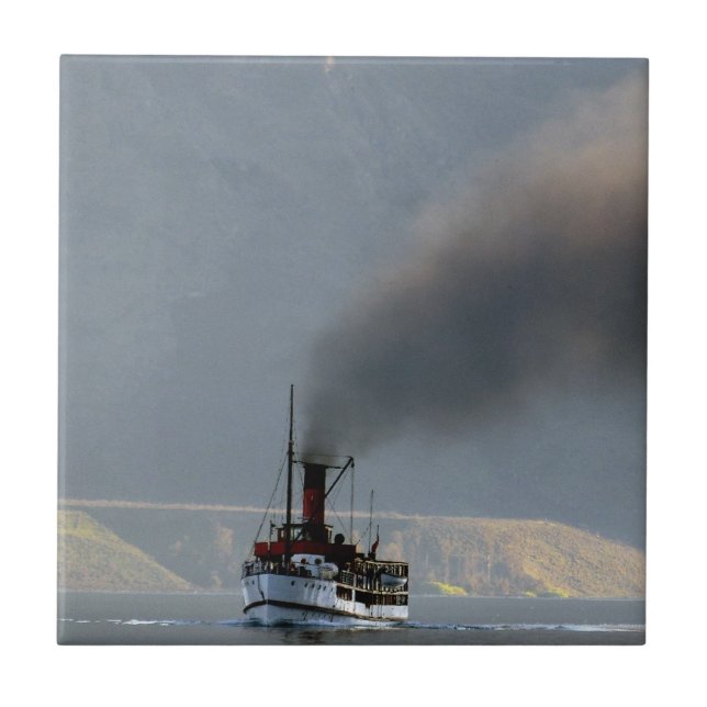 Azulejo Nave de vapor de TSS Earnslaw 1912 (Frente)