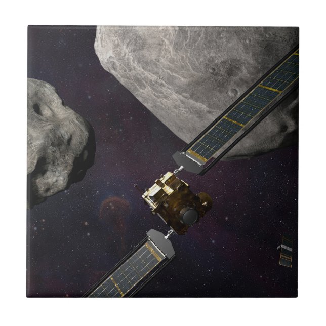 Azulejo Nave Espacial Dart Y El Líquido Antes Del Impacto (Frente)