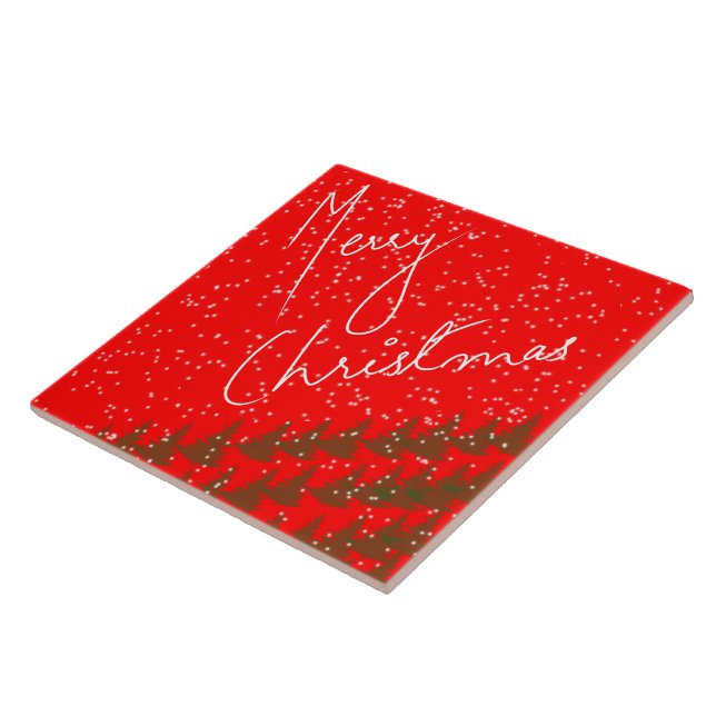 Azulejo Navidad Alegre Dibujada a Mano (Lado)