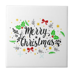 Azulejo Navidad Alegre Festiva