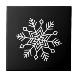 Azulejo Navidad de Invierno Copo de Nieve Familiar Festivo