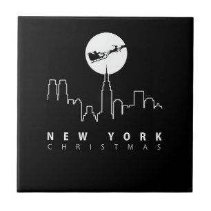 Azulejo Navidad en la ciudad de Nueva York