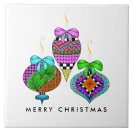 Azulejo Navidad Ornament Twist