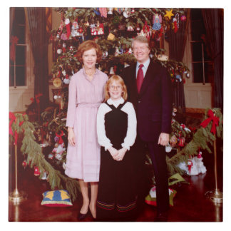 Azulejo Navidad Presidente James Jimmy Carter Casa Blanca