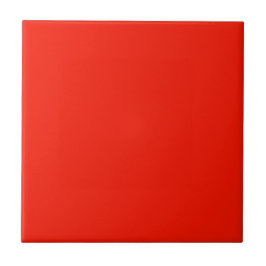 Azulejo Navidad rojo sólido elegante