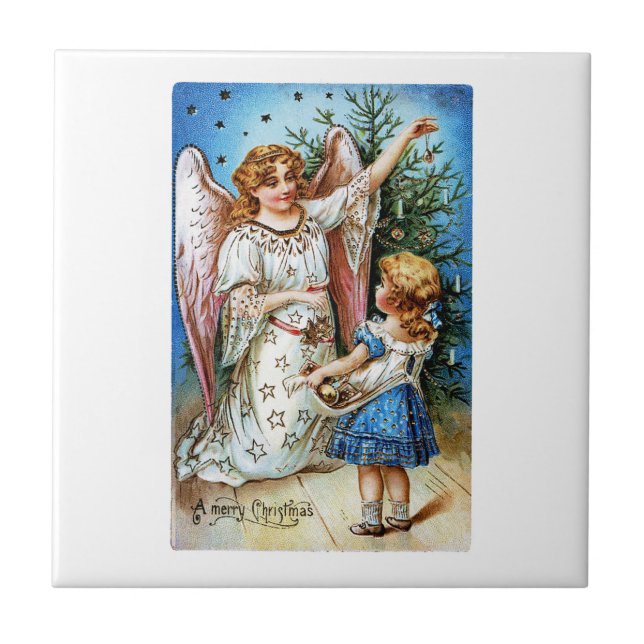 Azulejo Navidades Angel (Frente)
