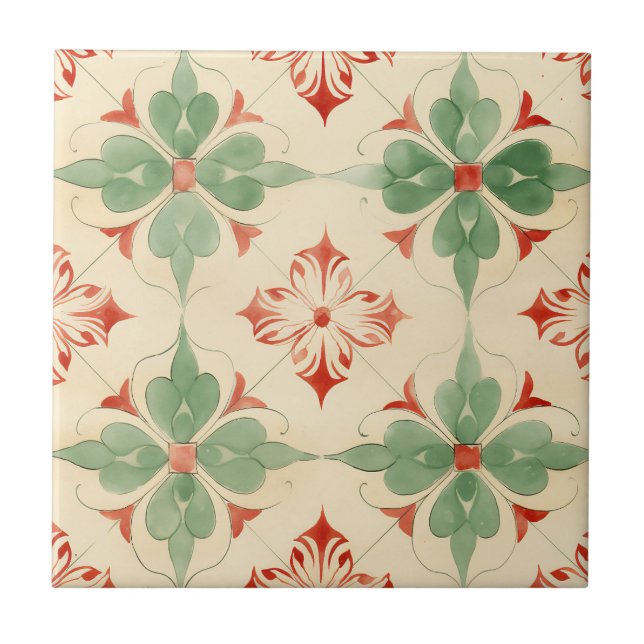 Azulejo Navidades antiguos mosaicos (Frente)