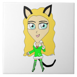 Azulejo Navidades chibi