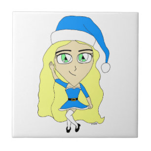 Azulejo Navidades chibi