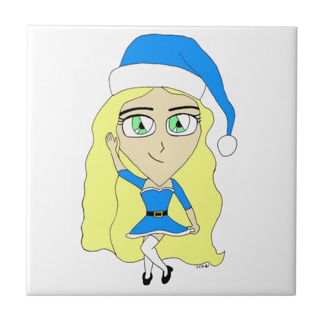 Azulejo Navidades chibi (Frente)