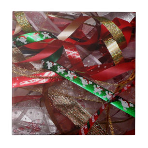 Azulejo Navidades Cinta de opciones Verde Rojo y Fiesta de