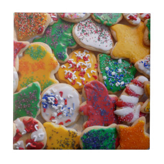 Azulejo Navidades Cookies En Coloridas Vacaciones