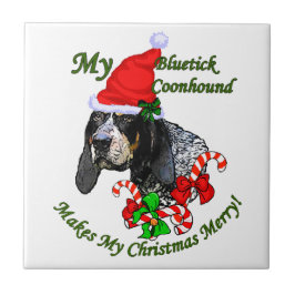 Azulejo Navidades de Bluetick Coonhound