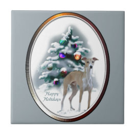 Azulejo Navidades de Greyhound de Italia