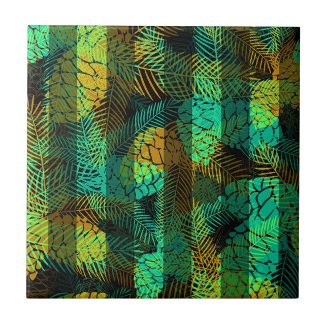 Azulejo Navidades de invierno sin mar conos de pino azul v (Frente)