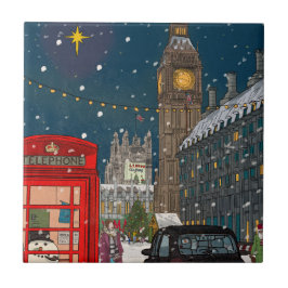 Azulejo Navidades de Londres inspirados en el Cityscape Re