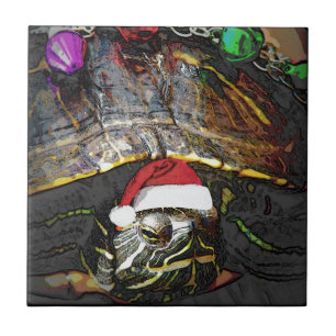 Azulejo Navidades de tortuga