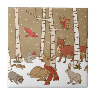Azulejo Navidades de Woodland