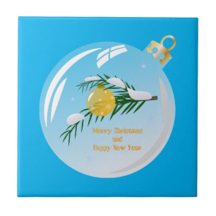 Azulejo Navidades decorados se ramifican en baudible