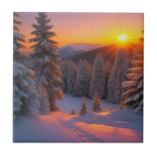 Azulejo Navidades del atardecer