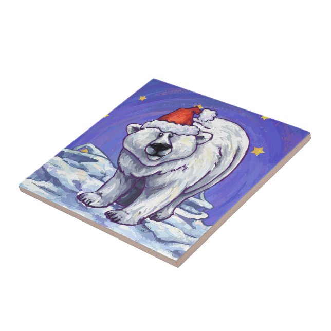 Azulejo Navidades del oso polar (Lado)