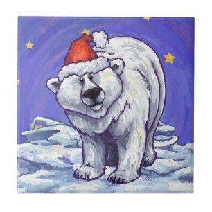 Azulejo Navidades del oso polar