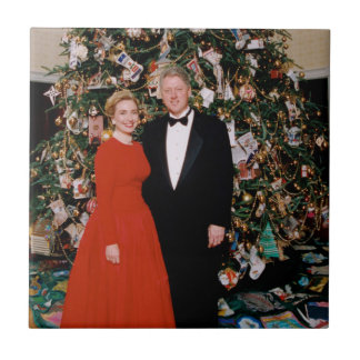 Azulejo Navidades del presidente estadounidense Bill Clint