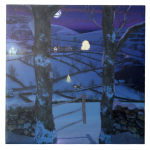 Azulejo Navidades en el mosaico decorativo glen / Trivet