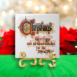 Azulejo Navidades (en letras ilustradas)