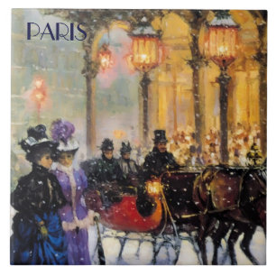 Azulejo Navidades en París. Regalo de navidades