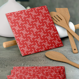 Azulejo Navidades Garland Red, decoración de Navidades, na