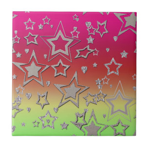 Azulejo Navidades gradiente purpurina brillo confetti estr