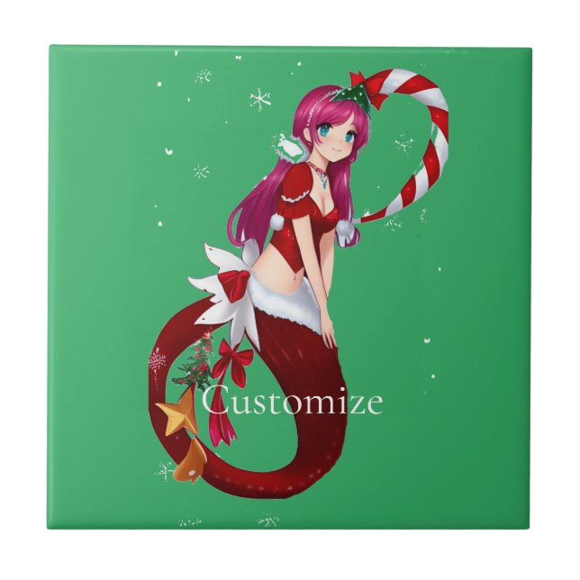 Azulejo Navidades Pixie Mermaid Thunder_Cove (Frente)
