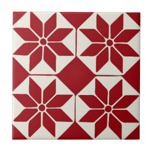 Azulejo Navidades Poinsettia