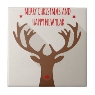 Azulejo Navidades reno cadera fresca elk moderno