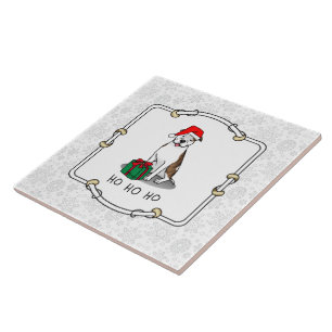 Azulejo Navidades Santa Pit Bull (izquierda romano le whit