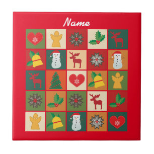 Azulejo Navidades Símbolos Medley Art Thunder_Cove