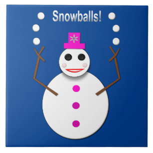 Azulejo Navidades Snowlady Juggys Nieves Graciosa
