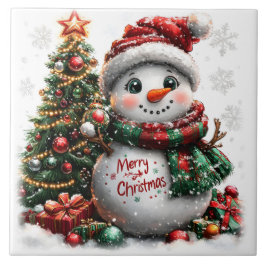 Azulejo Navidades Snowman