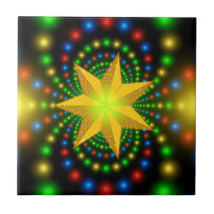 Azulejo Navidades Star Fractal Design-29440