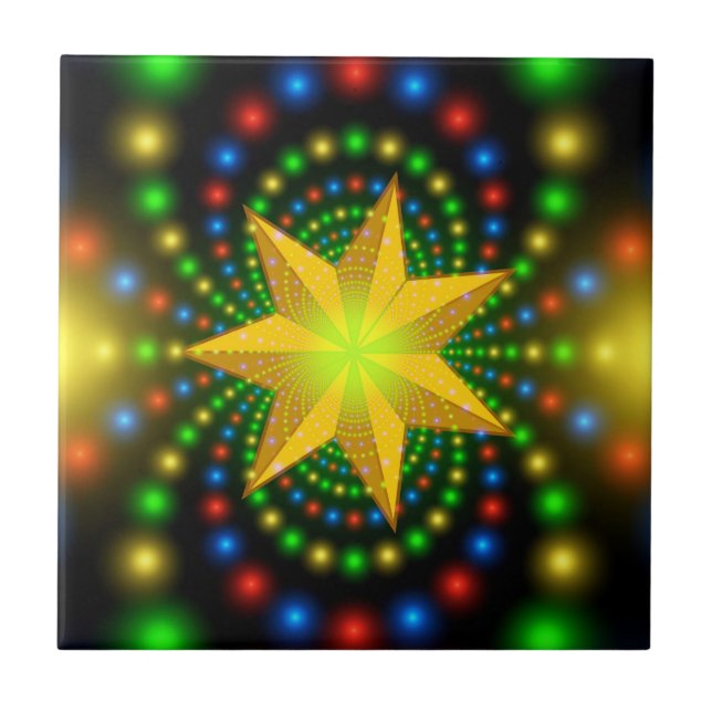 Azulejo Navidades Star Fractal Design-29440 (Frente)