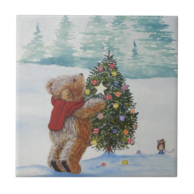 Azulejo Navidades Teddy Bear (Frente)