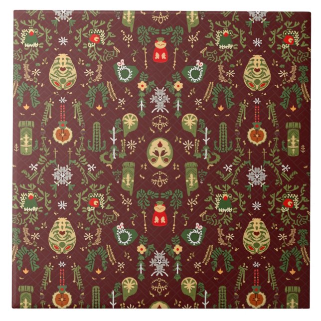 Azulejo Navidades Tile cerámico (Frente)