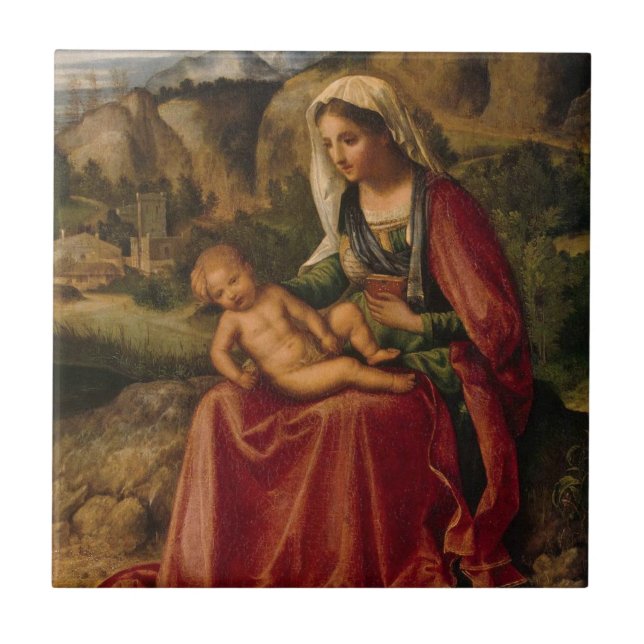 AZULEJO NAVIDADES VIRGIN (Frente)